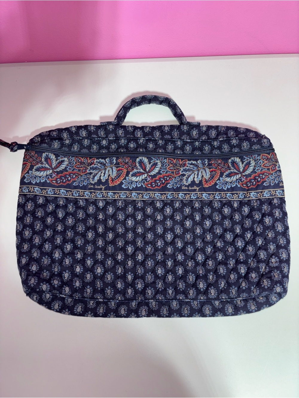 Vera Bradley Cambridge Laptop Bag Computer Case Briefcase Vintage
